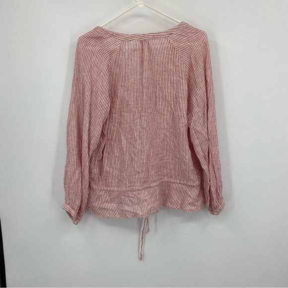 Rails Marti Scarlet Stripe Blouse Large - Picture 4 of 9